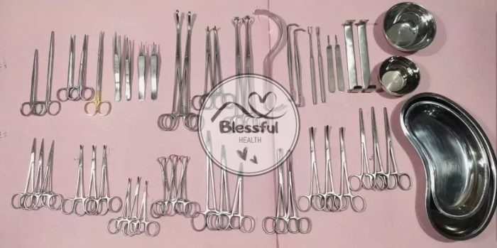 50Pcs General Surgery Basic Laparotomy Surgical Instruments Set - Image 4