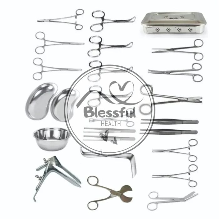 Surgical Instrument Set 26 Pcs Stainless Steel Surgery Sets for Eyelid Surgery Plastic Surgery Set