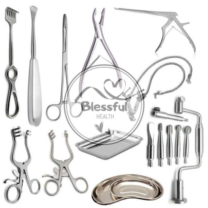 Cranial Surgery Set 11pcs Leyla Basic Brain neurology surgery Craniotomy Spinal Neurosurgery Set Surgical Instruments