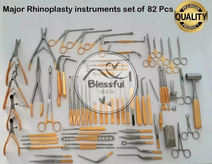 Major rhinoplasty instruments set of 82 Pcs, Nose & plastic surgery surgical