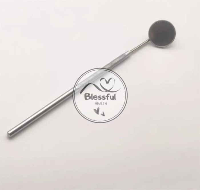 10 PCS DENTAL MOUTH MIRROR #4 SET With HANDLE DENTAL INSTRUMENT STAINLESS STEEL