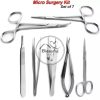 Micro surgery kit dantel surgical Tweezers Noyes shears suture instruments - Image 6