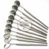 10 PCS DENTAL MOUTH MIRROR #4 SET With HANDLE DENTAL INSTRUMENT STAINLESS STEEL - Image 4